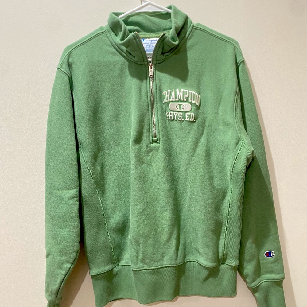 champion quarter zip sweatshirt